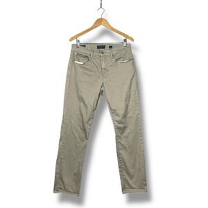 Lucky Brand 121 Slim Straight Khaki Chino Pants Mens 32x30 Career Minimalist
